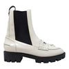 Christian Louboutin Montezu Chelsea Boot in White / Black, size 39