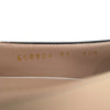 Gucci GG logo Malaga leather ballet flats in beige and white, size 37