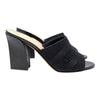 Christian Dior Dway Heeled Slides in Black, size 37.5