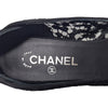 Chanel pointed toe lace and grosgrain flats in black, size 39