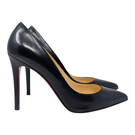 Christian Louboutin Pigalle 100 pump in black, size 39.5