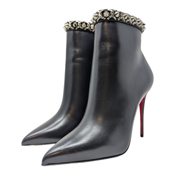 Christian Louboutin Booty Chain 100 bootie in black, size 37.5