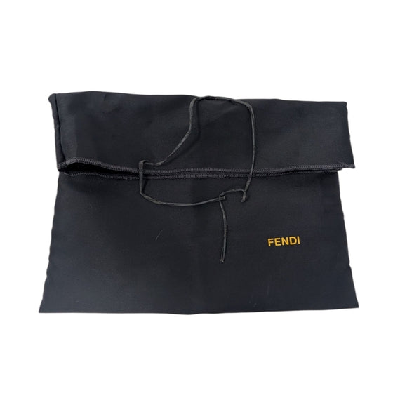 Vintage Fendi Double Flap Baguette in Black