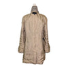 Burberry Nova Check Plaid Coat in Beige, Size 14