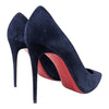 Christian Louboutin Kate 100 pump in navy suede, size 40