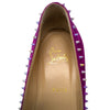 Christian Louboutin Anjalina spike flats in purple, size 40.5