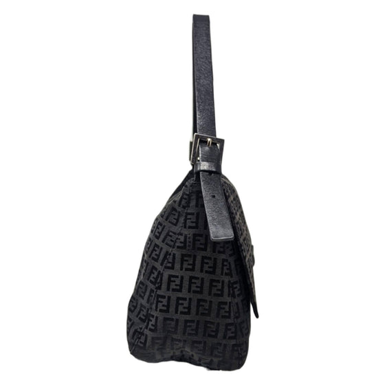 Fendi Zucchino Mama Forever baguette in black