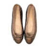 Chanel Ballet Flat in Bronze, size 38