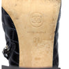 Chanel Quilted Ankle Boots in Black, Size 39