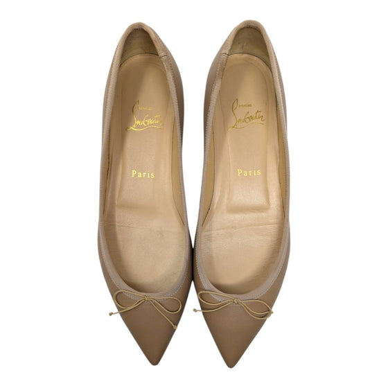 Christian Louboutin Solasofia ballet flats in nude, size 38.5