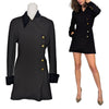 Rare Chanel 1988 vintage blazer dress in black, size 38