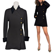  Rare Chanel 1988 vintage blazer dress in black, size 38