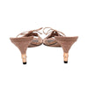 Gucci S/S 2004 Satin Corset Bamboo Mule in Pink, size 7.5