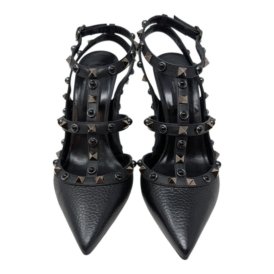 Valentino Rolling Rockstud 100mm Pump in Black, size 37