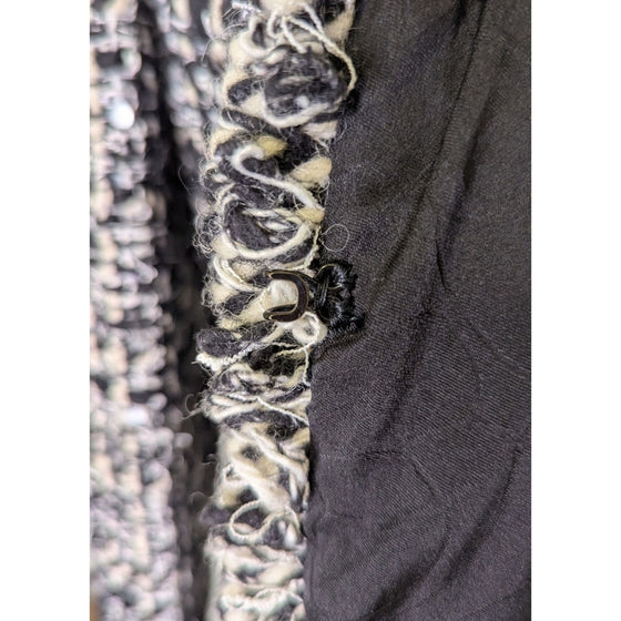 Vintage Chanel 2003 Fantasy Tweed Jacket in black, size FR40