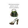 Prada x Holliday & Brown 2003 Tulip Platform Heel in Green, size 40
