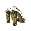 Prada x Holliday & Brown 2003 Tulip Platform Heel in Green, size 40