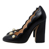 Gucci Willow GG logo pearl heels in black, size 36.5