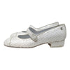 19C Chanel Mary Jane ballet flats in white sequin, size 37