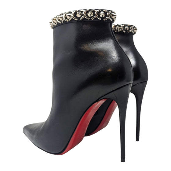 Christian Louboutin Booty Chain 100 boot in black, size 40