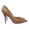 Christian Louboutin Apostrophy 100 pump in nude, size 39