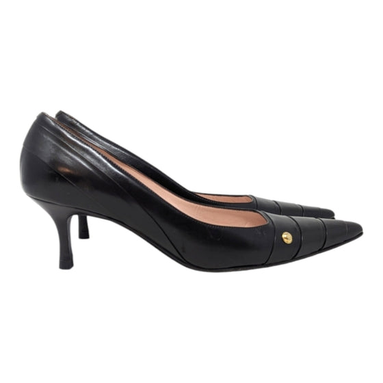 Vintage Chanel kitten heel pump in brown, size 38.5