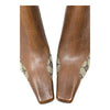 Vintage Gucci GG Monogram Ankle Boots in Brown, Size 9