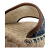 Gucci Pilar Espadrille Wedges in Denim, Size 37
