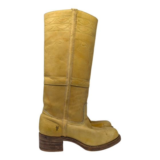 Rare Vintage 90's Frye Campus boot in banana yellow, size 9