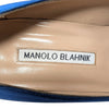 Manolo Blahnik Hangisi 70 Pump in Blue, size 36