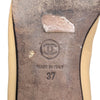 Chanel Ballet Flat in Beige and Black, size 37