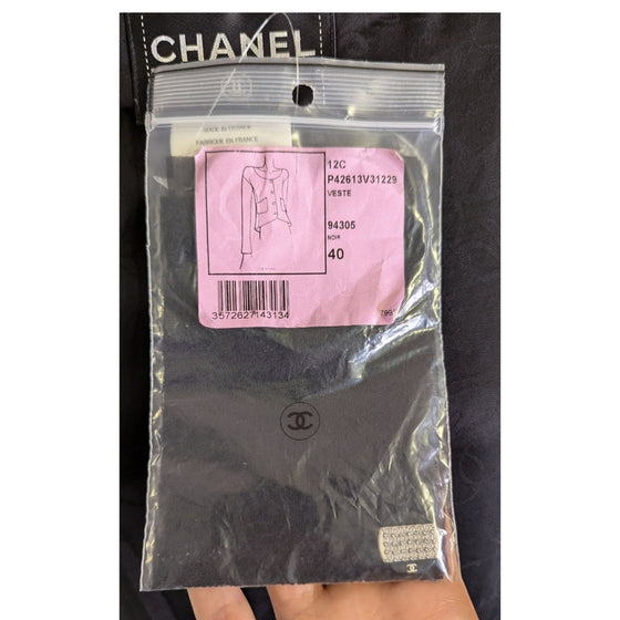Chanel Cruise 2012 jacket in black, size FR40