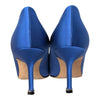 Manolo Blahnik Hangisi 70 Pump in Blue, size 36