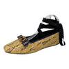 Gucci Evi GG ballet flats in snake print black, size 39.5