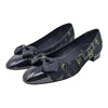 Chanel ballet flats in CC pattern black tweed, size 39.5