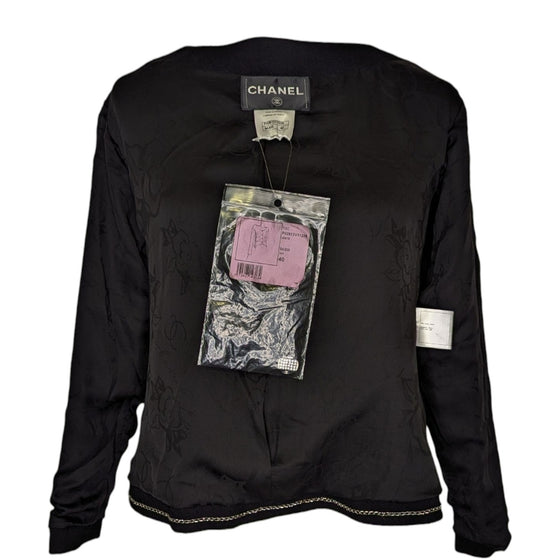 Chanel Cruise 2012 jacket in black, size FR40