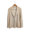 Chanel 1999 wool blazer jacket in cream, size FR38