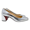 Christian Louboutin Miss Sab 55 pumps in silver, size 40