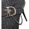 Vintage Dior D-Buckle ankle boot in black, size 38.5