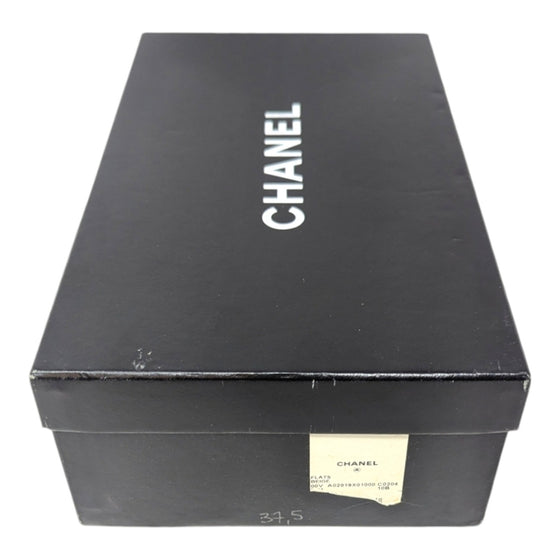 Chanel ballet flats in beige and black, size 37.5