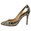 Christian Louboutin Pigalle 100 heel in gold, size 40.5