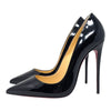 Christian Louboutin So Kate 120 in black patent, size 38.5