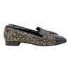 Chanel Glitter Loafer in Black and Gold, size 39
