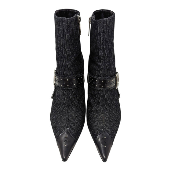 Vintage Dior D-Buckle ankle boot in black, size 38.5
