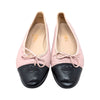 Vintage Chanel Ballet Flats in Pink and Black, size 37.5