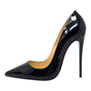 Christian Louboutin So Kate 120 in black patent, size 38.5