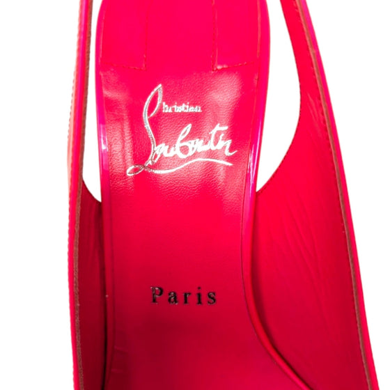 Christian Louboutin Kate Sling 55 in pink, size 39