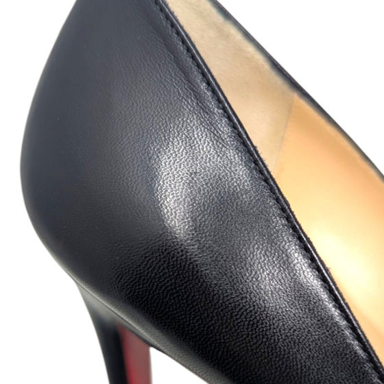 Christian Louboutin Pigalle 100 pump in black, size 39.5