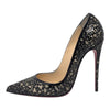 Christian Louboutin So Pretty 120 lasercut patent leather pump, size 37