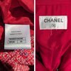 Chanel 2019 tweed blazer shorts suit in red tweed, size FR34